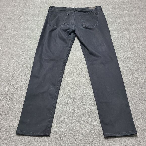AG Adriano Goldschmied Pants Womens 31R Black Stevie Ankle Slim Straight Leg USA - Picture 8 of 10